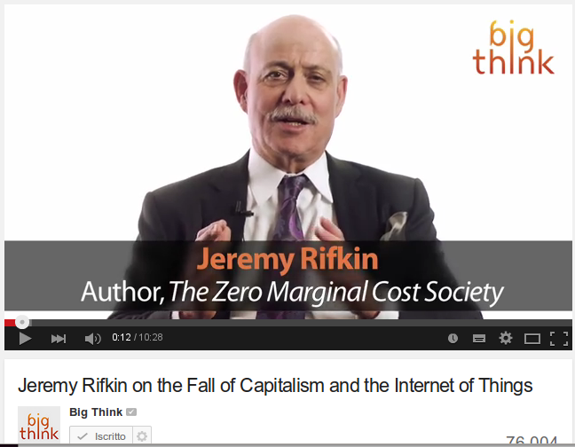 Jeremy Rifkin on the Fall of Capitalism and the Internet of Things 