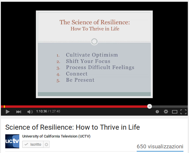 La scienza della resilienza