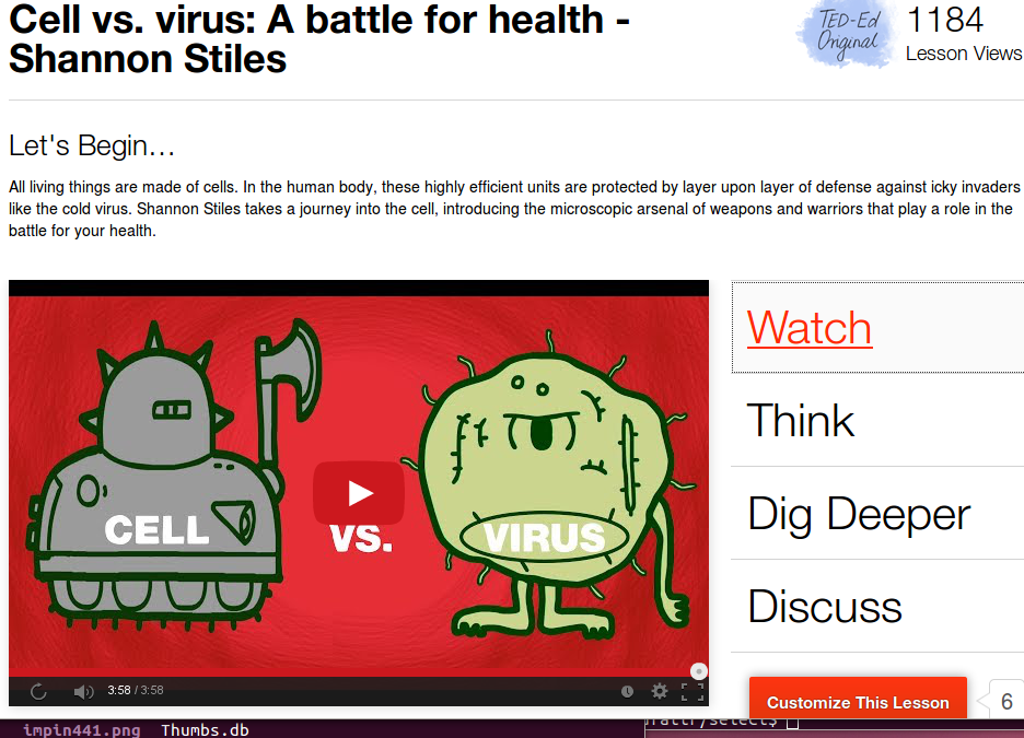 Cell vs. Virus : a battle for health