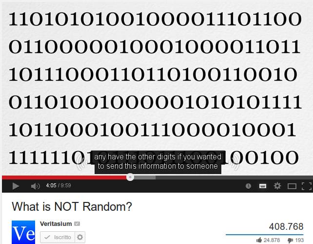What is not random?