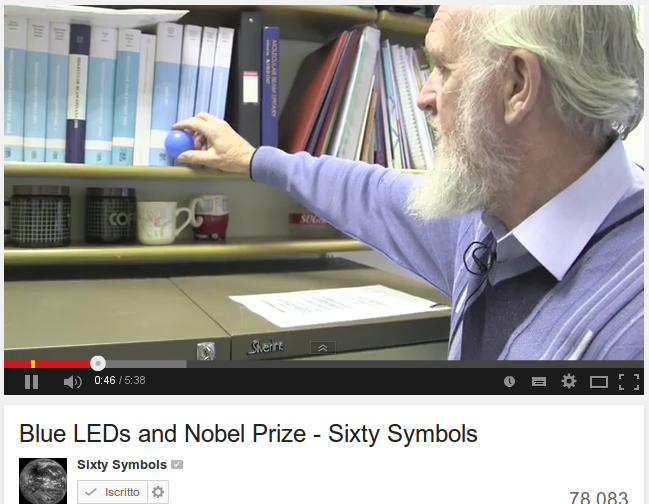 Blue LEDs and Nobel Prize - Sixty Symbols 