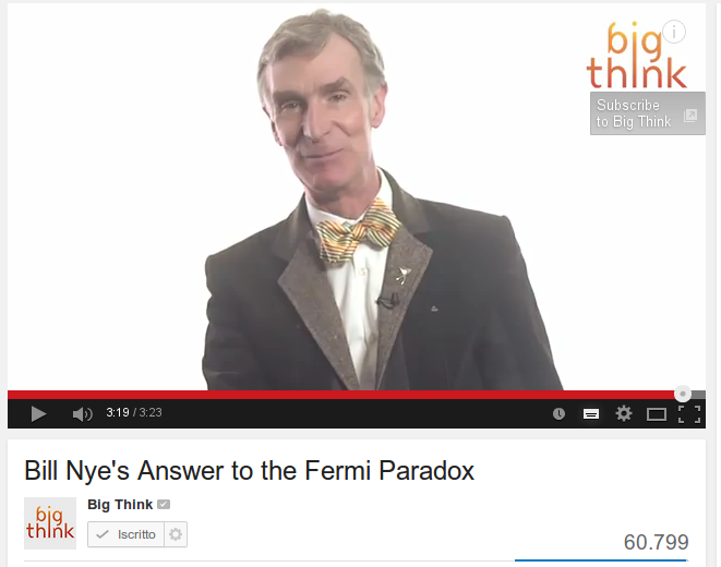 Bill Nye's Answer to the Fermi Paradox 