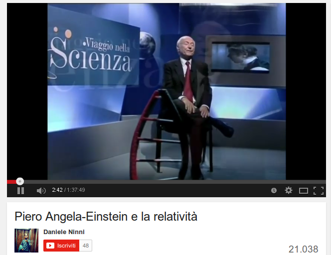 Piero Angela-Einstein e la relatività 