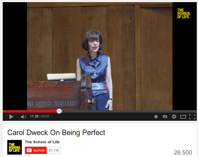 Carol Dweck On Being Perfect 